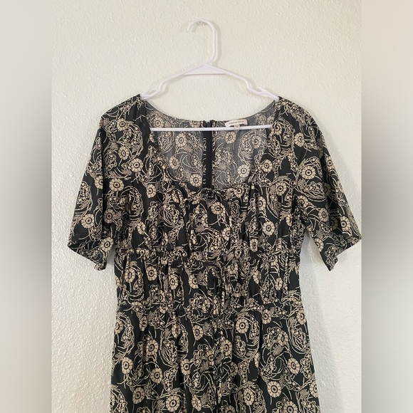 Rebecca Taylor women's Hunter Green/Cream monarch Fleur Poplin Jumpsuit size 10 - Picture 4 of 9